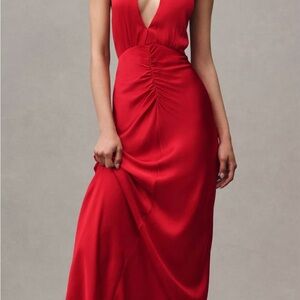 Shona Joy Tatum Halter Neck Maxi Dress - Grenadine